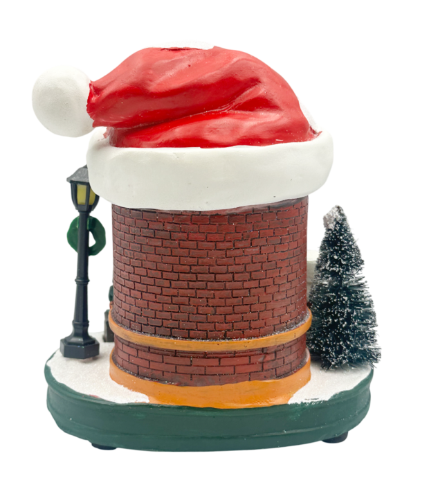 Decorațiune cu toneta, LED și muzică SANTA'S HOT CAFE– scenă de iarnă animată [3]