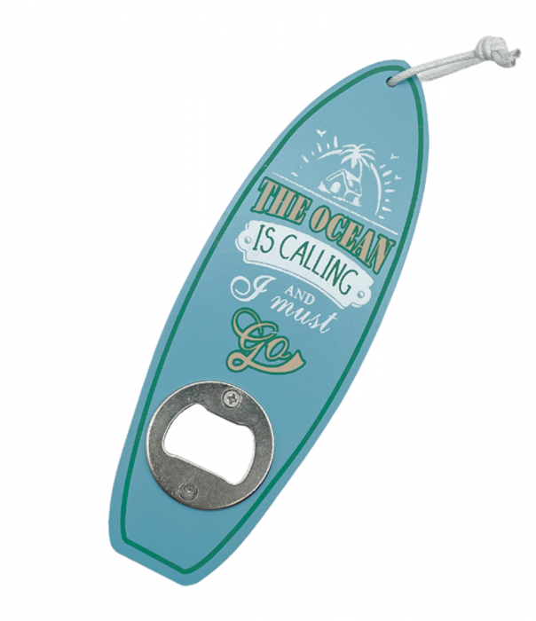 Desfacator sticle bere SURFBOARD, Verde, 17cm [2]