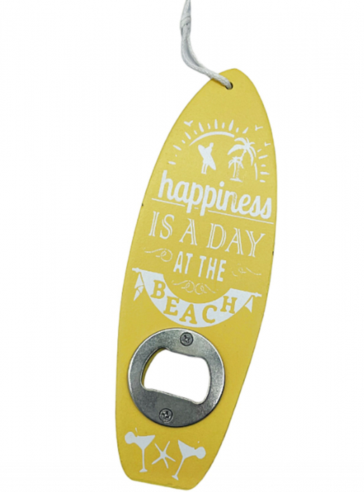 Desfacator sticle bere SURFBOARD, Verde, 17cm [3]