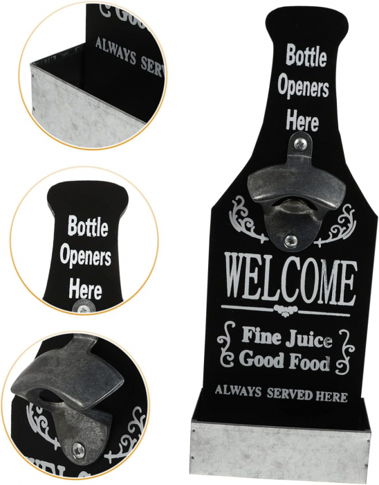 Desfacator sticle CHEERS, Gri, 11x30cm [4]