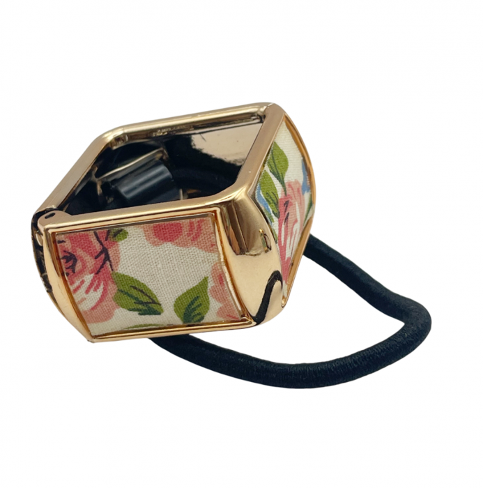 Elastic pentru par FLORENCE cu inel, Auriu [2]