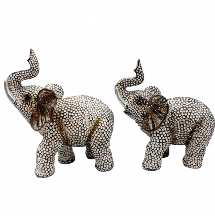 Elefant decorativ SPARKLE, Bej, 13x14cm [5]