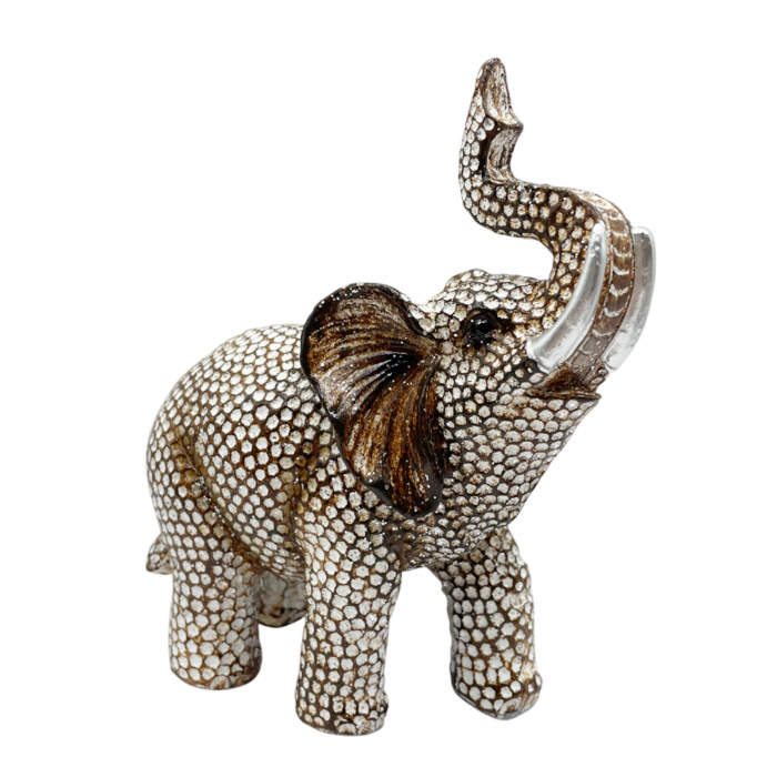 Elefant decorativ SPARKLE, Bej, 13x14cm [7]
