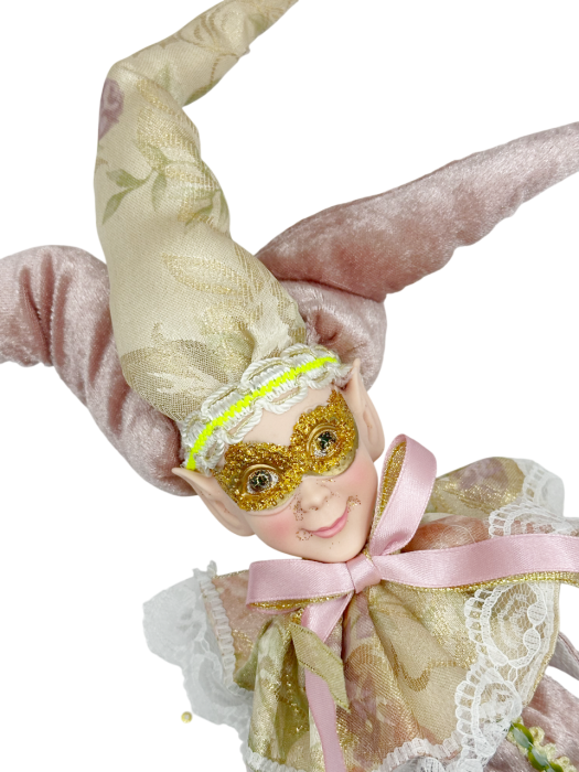 Elf decor Craciun BUDDY, Roz, 40cm [2]