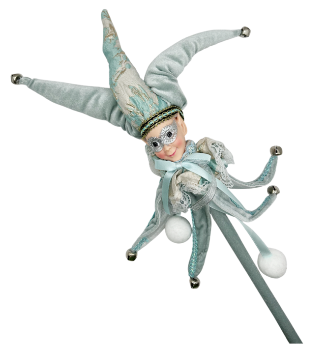 Elf decor Craciun BUDDY, Bleu, 40cm [1]