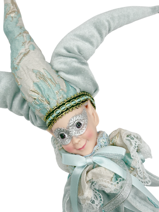 Elf decor Craciun BUDDY, Bleu, 40cm [2]