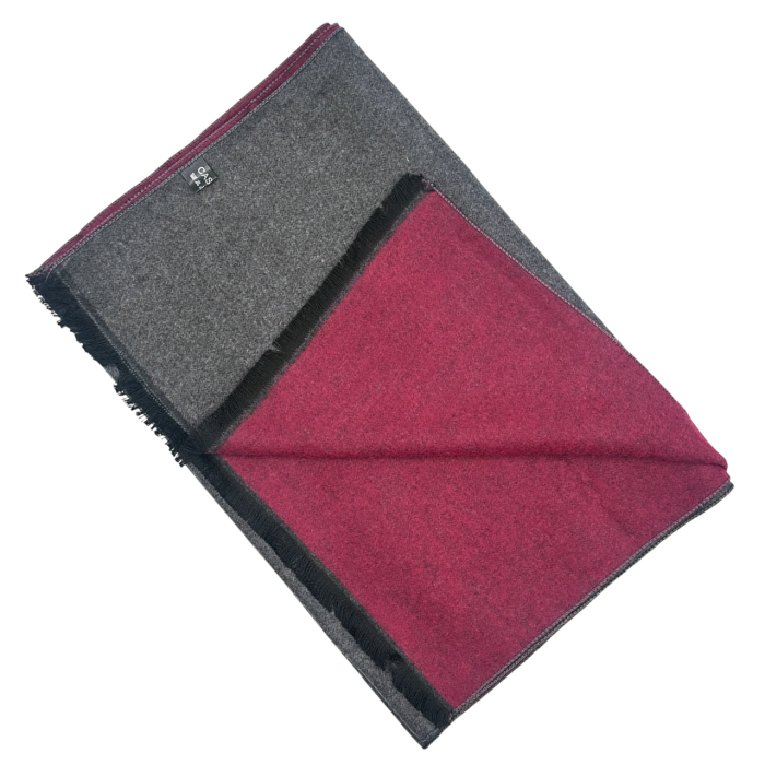 Esarfa barbati - Fular Cashmere ADAM Gri Bordo [2]