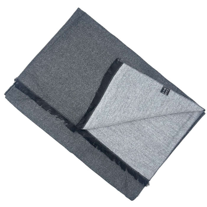Esarfa barbati - Fular Cashmere ADAM, Reversibil, Gri [2]