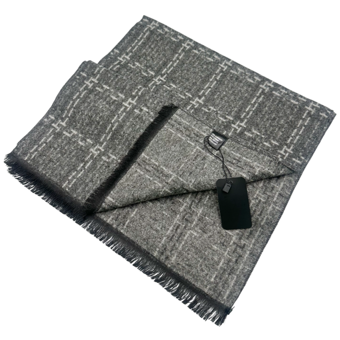 Esarfa barbati Cashmere BRADLEY, Gri, 30x180cm [2]