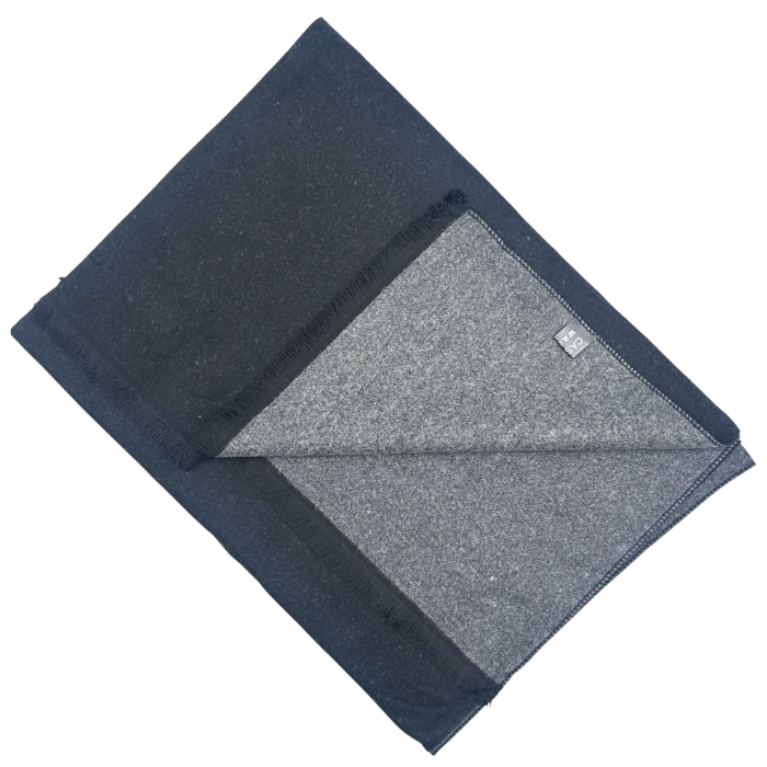 Esarfa barbati Cashmere DOUGLAS, Negru Gri inchis [2]