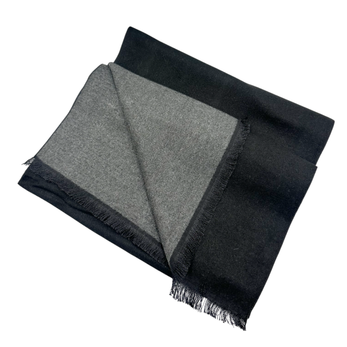 Esarfa barbati Cashmere DOUGLAS, Negru Gri inchis [2]