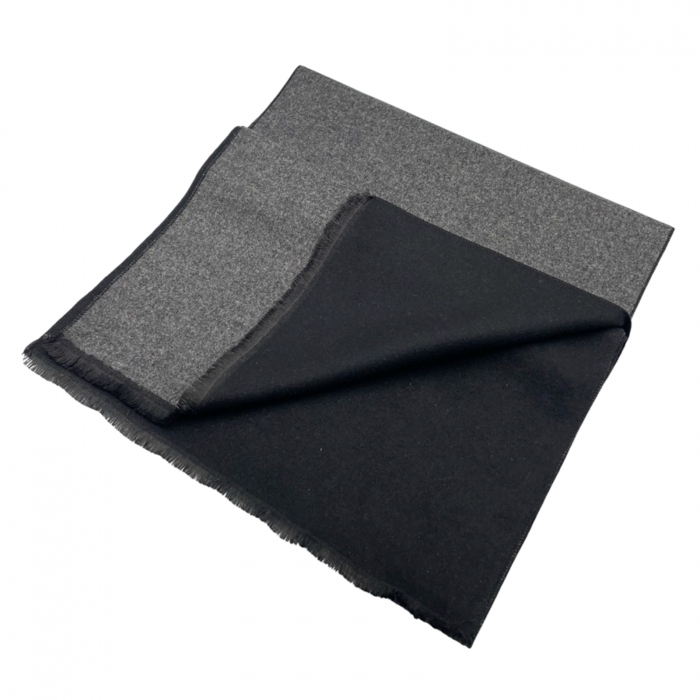 Esarfa barbati Cashmere DOUGLAS, Negru Gri inchis [2]