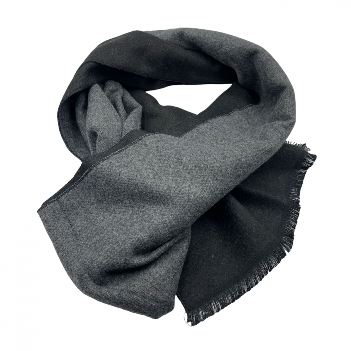 Esarfa barbati Cashmere DOUGLAS, Negru Gri inchis [4]
