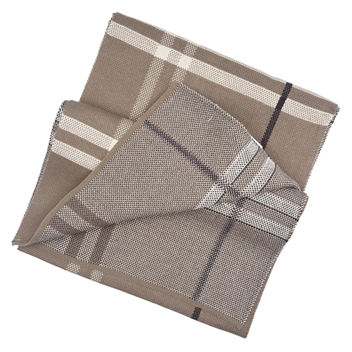 Esarfa barbati WINDSOR in carouri, Maro taupe, 30x190 cm [2]