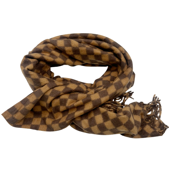 Esarfa Cashmere CHESS, Maro, 70x180cm [1]