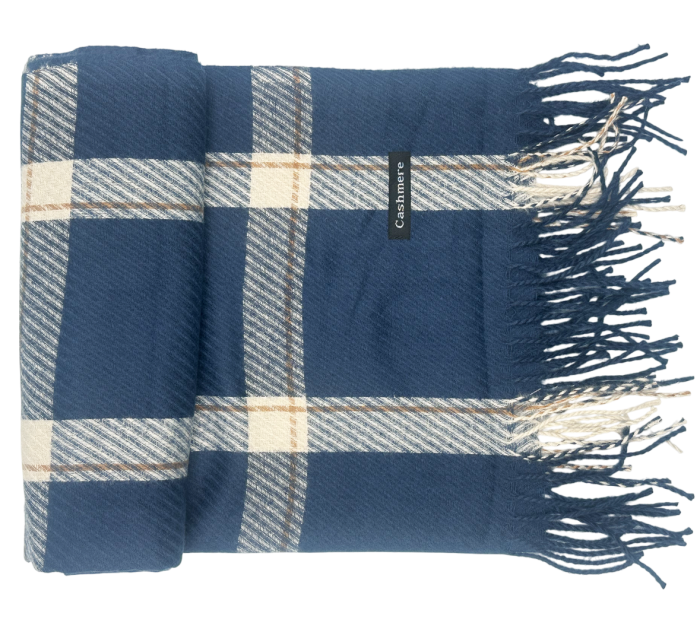 Esarfa Cashmere LICIA, Bleumarin, 60x185cm [1]