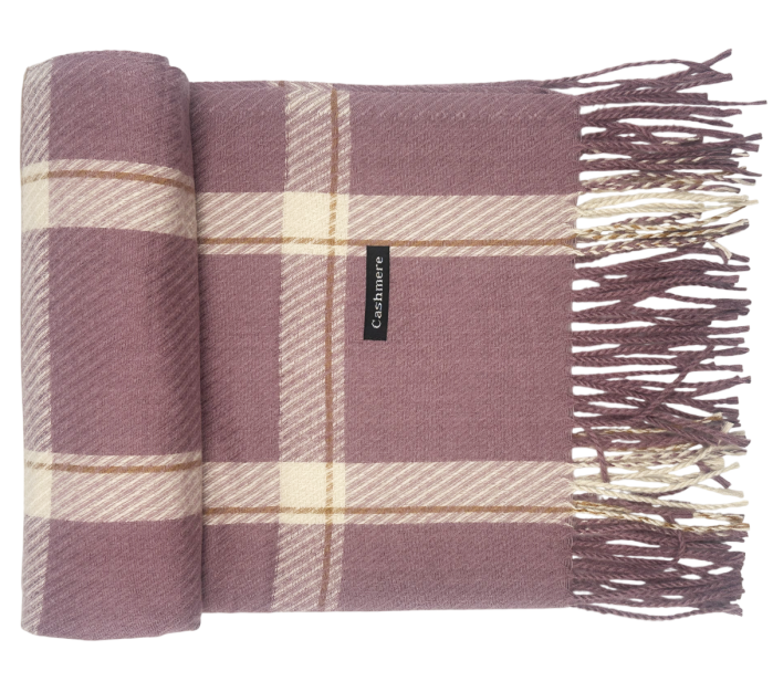 Esarfa Cashmere LICIA, Mov prafuit, 60x185cm [1]