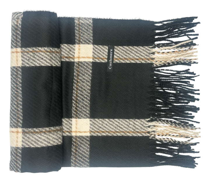 Esarfa Cashmere LICIA, Negru, 60x185cm [1]