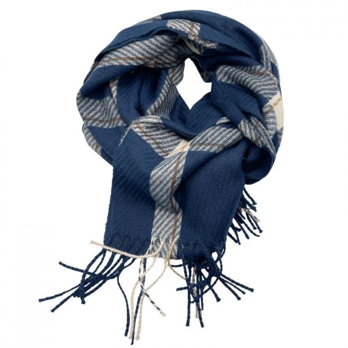 Esarfa Cashmere LICIA, Bleumarin, 60x185cm [3]