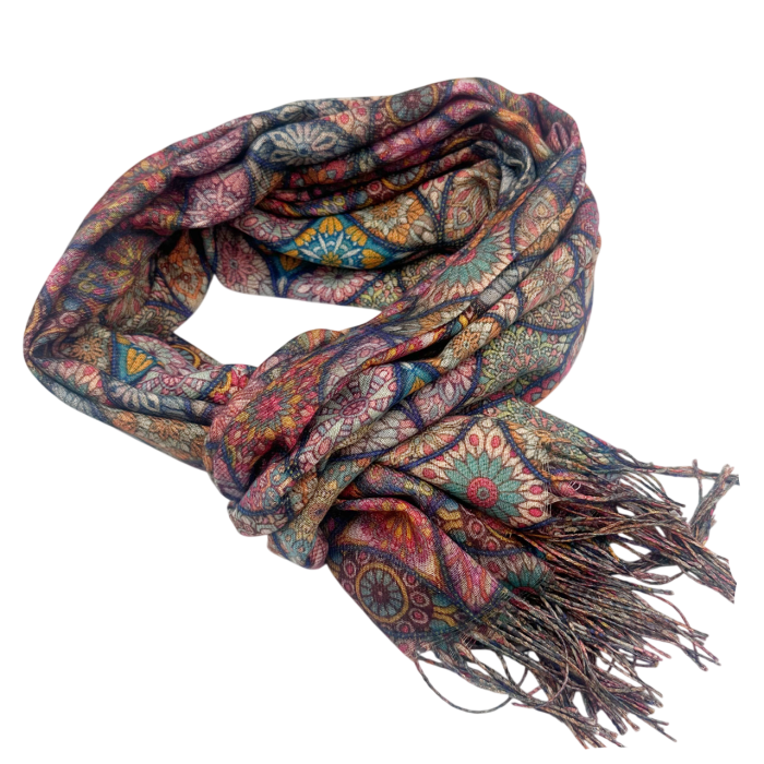 Esarfa Cashmere MOSAIC - cu fir stralucitor [2]