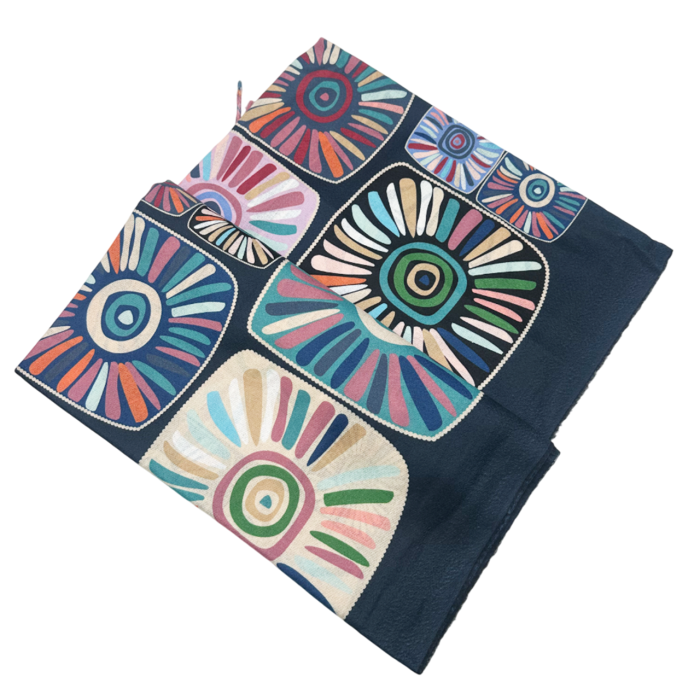 Esarfa Cashmere MYSTIC, Bleumarin, 70x180cm [3]