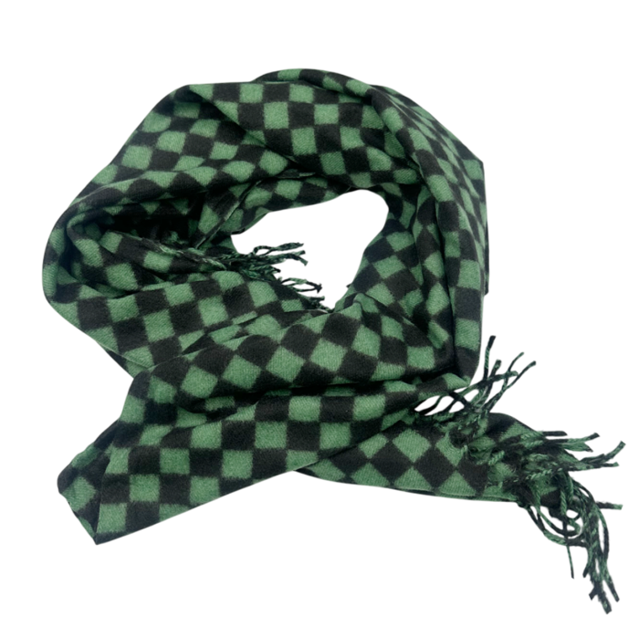Esarfa Cashmere CHESS, Verde, 70x180cm [1]