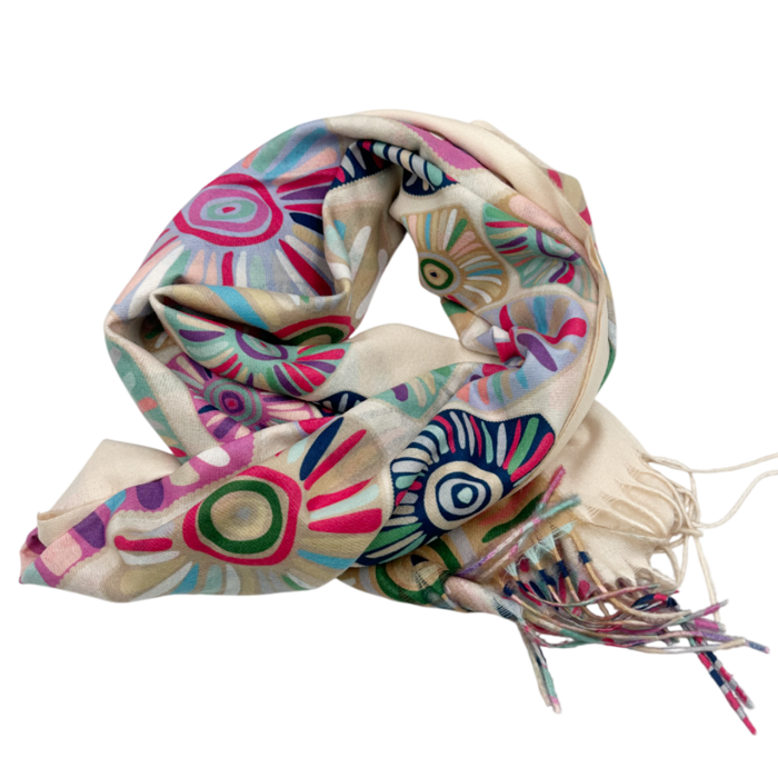 Esarfa Cashmere MYSTIC, Roz banan, 70x180cm [1]