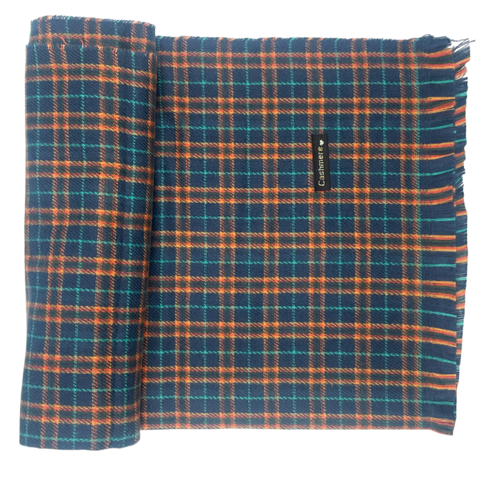 Esarfa Cashmere SCOTISH, Albastru, 67x180cm [1]