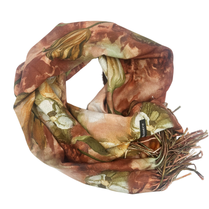 Esarfa cu 2 fete Cashmere BRIGITTE, Verde [2]