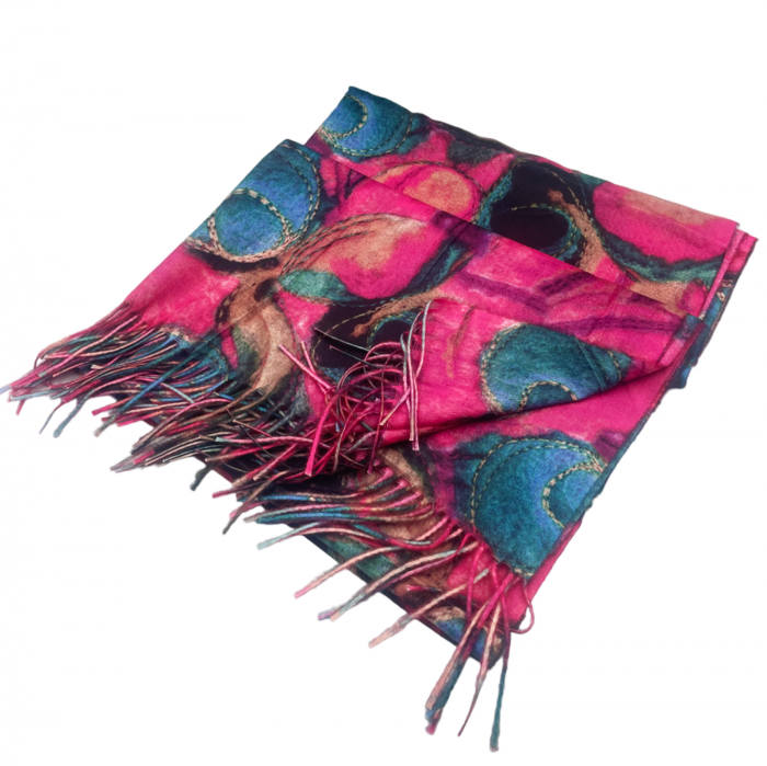 Esarfa Cashmere CAMERON, Fucsia, 70x180cm [1]