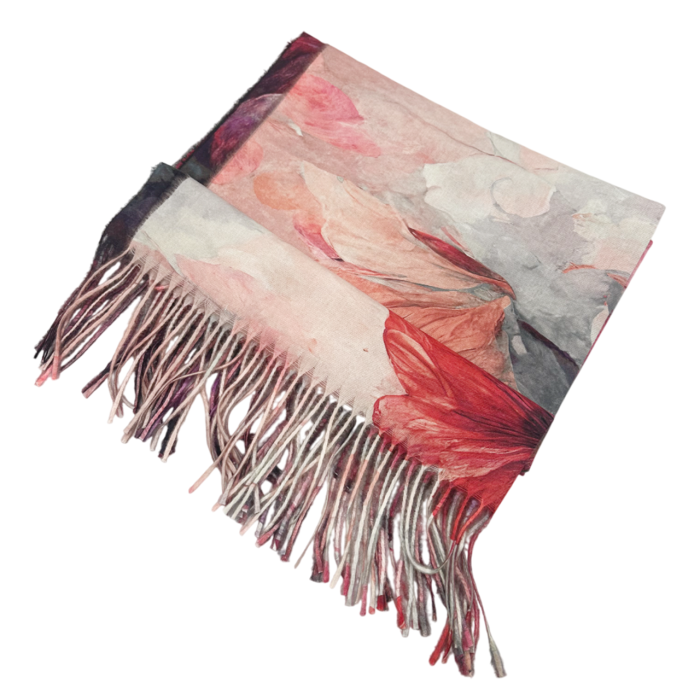 Esarfa Cashmere CAROLINE, Roz Coral [4]