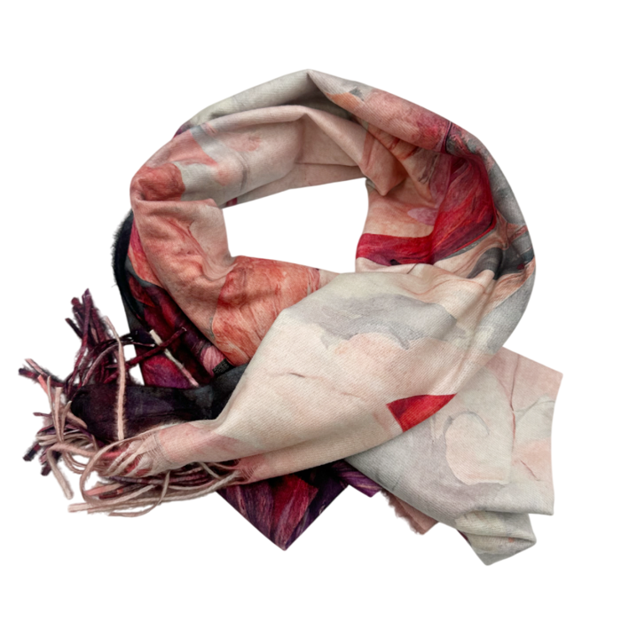 Esarfa Cashmere CAROLINE, Roz Coral [3]