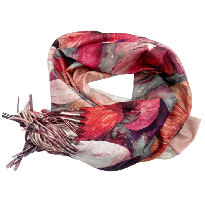 Esarfa Cashmere CAROLINE, Roz Coral [1]