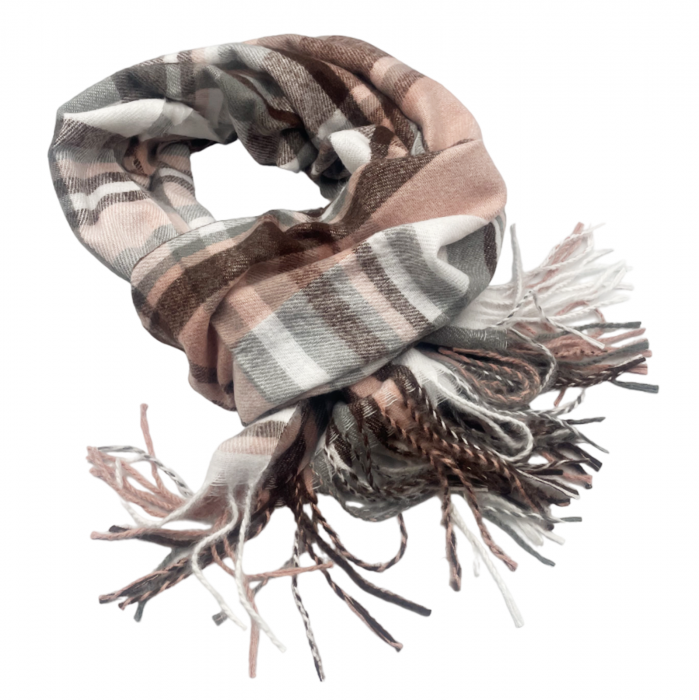 Esarfa Cashmere FEDERICA, Roz Maro, 60x185cm [3]