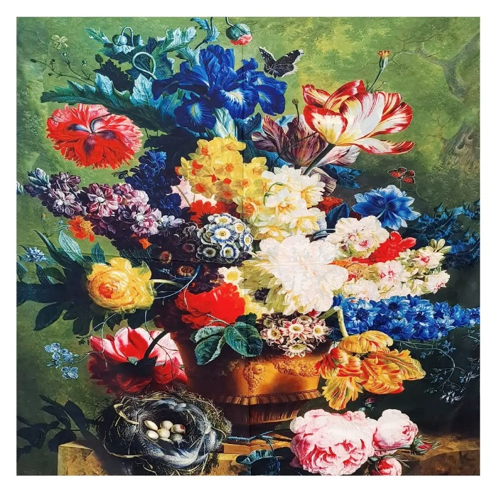 Esarfa dama YANA cu picturi si flori, [2]