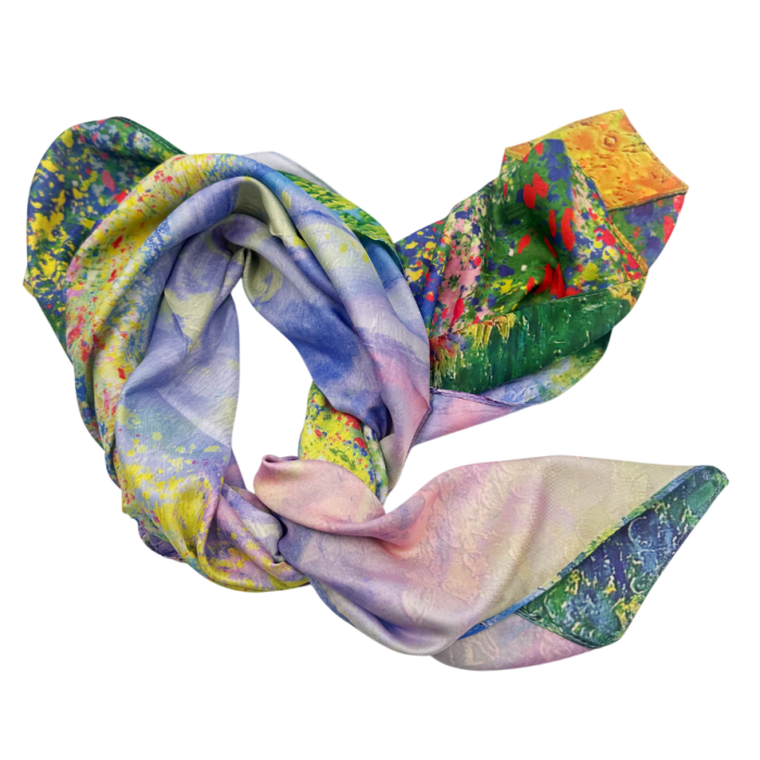 Esarfa dama ANOUK, Cu lavanda, 70x70cm [4]