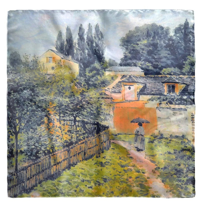 Esarfa dama BEATRICE, Cu 2 fete, 70x70cm [2]