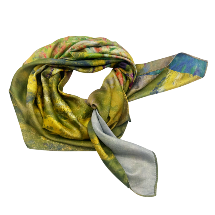 Esarfa dama BERTILLE din matase, Cu flori [4]