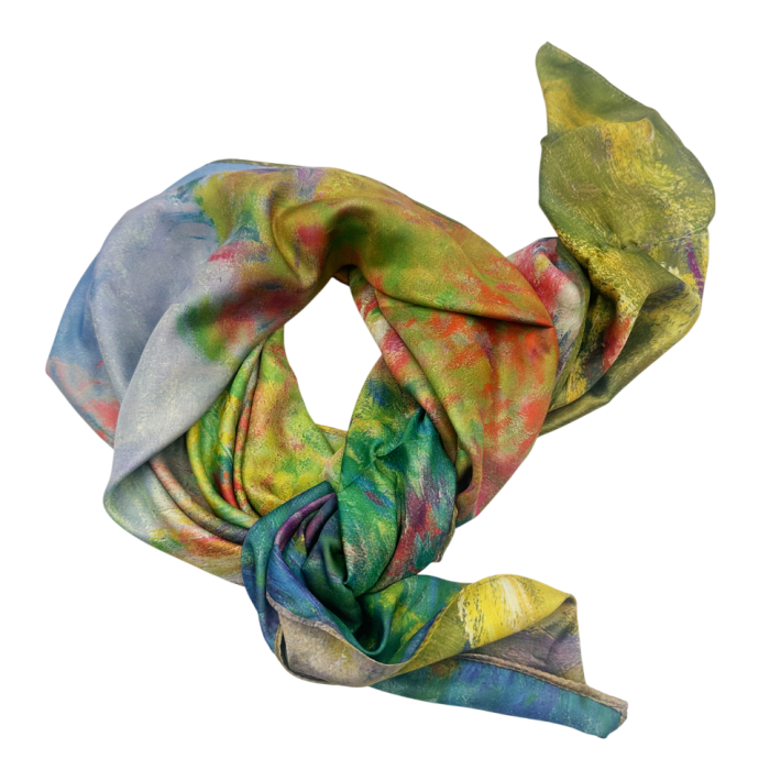 Esarfa dama BERTILLE din matase, Cu flori [2]