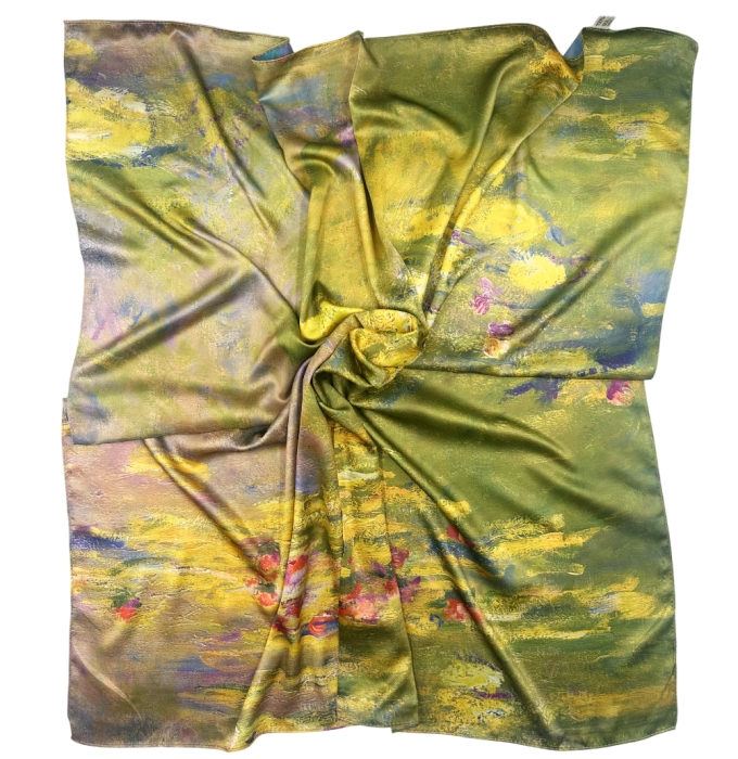 Esarfa dama BERTILLE din matase, Cu flori [3]