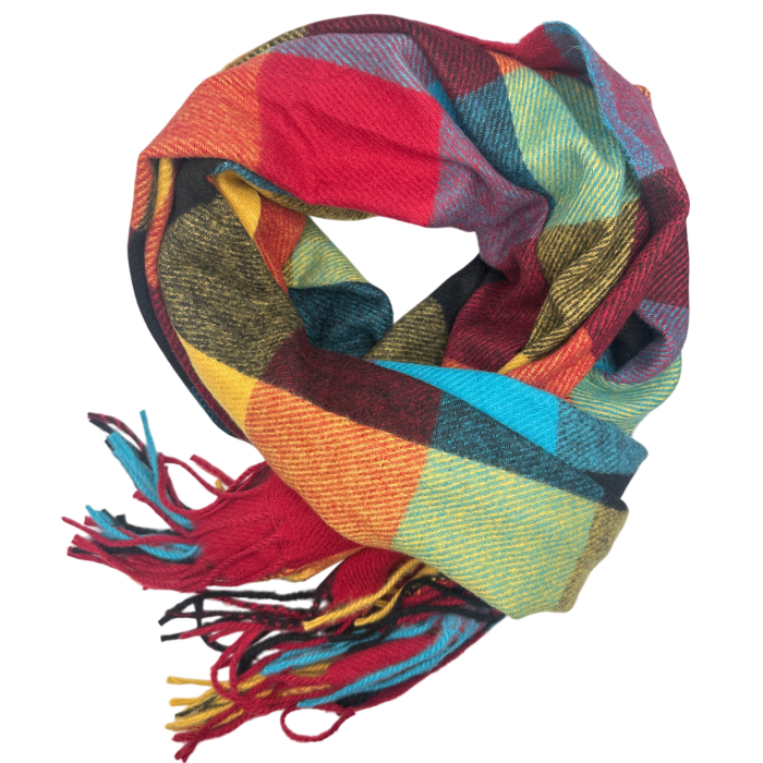 Esarfa dama Cashmere CAMDEN - Sal in carouri multicolor [2]