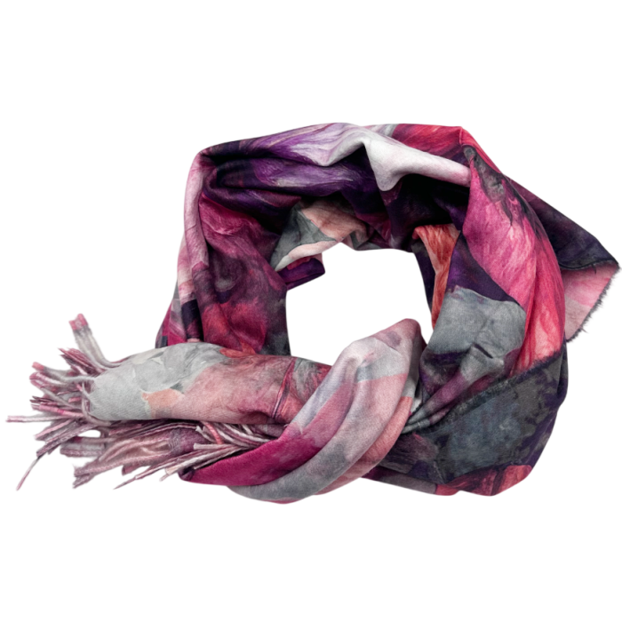 Esarfa Cashmere CAROLINE, Rosu mov [4]