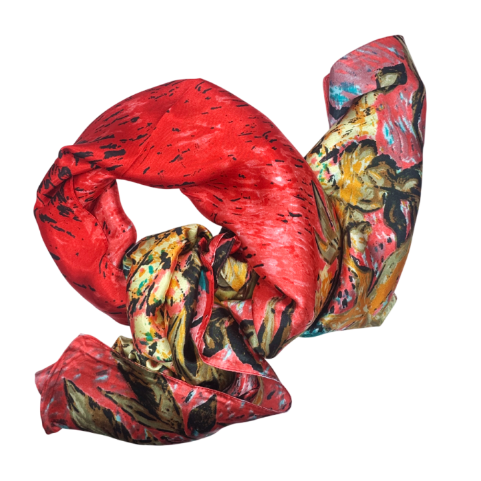 Esarfa dama DIANE cu flori pictate [3]