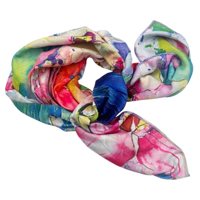 Esarfa dama GIULIA, Cu 2 fete, 70x70cm [2]