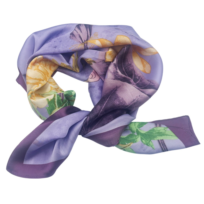 Esarfa dama ISABELLA cu flori, 70x70cm [2]