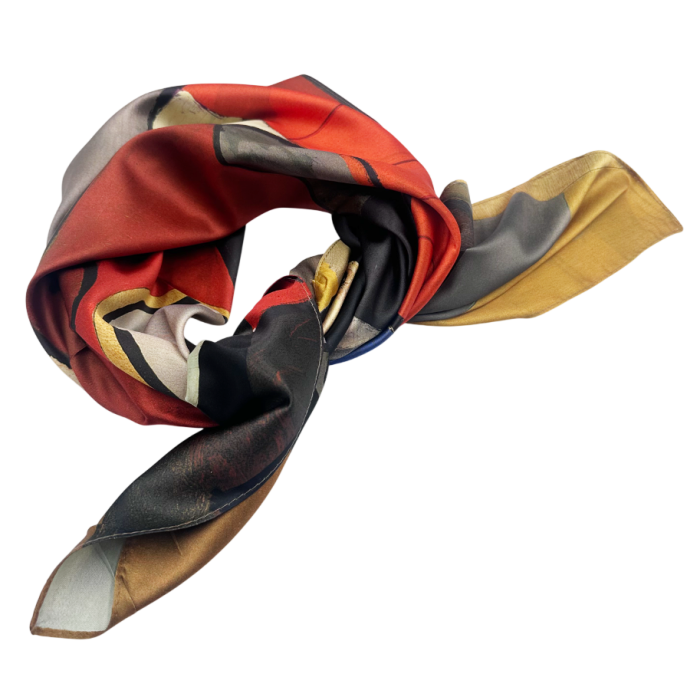 Esarfa dama LUCIA, Cu 2 fete - desen abstract [4]