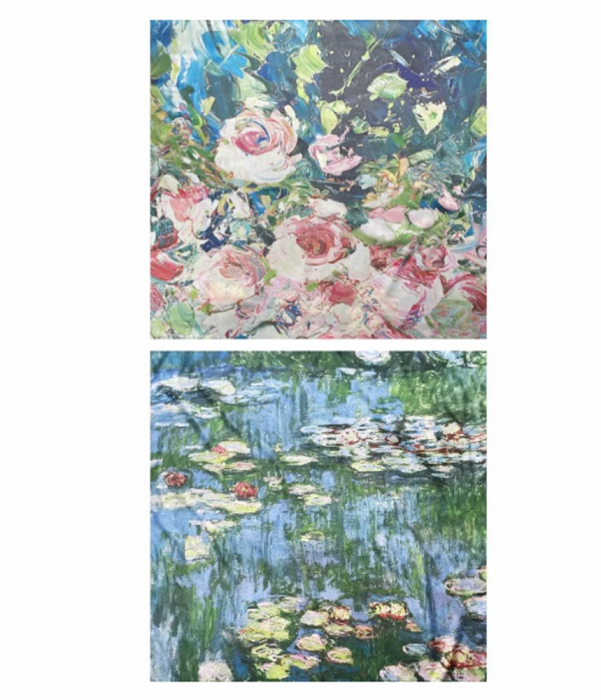 Esarfa dama MICHELLE, cu bujori si trandafiri [3]