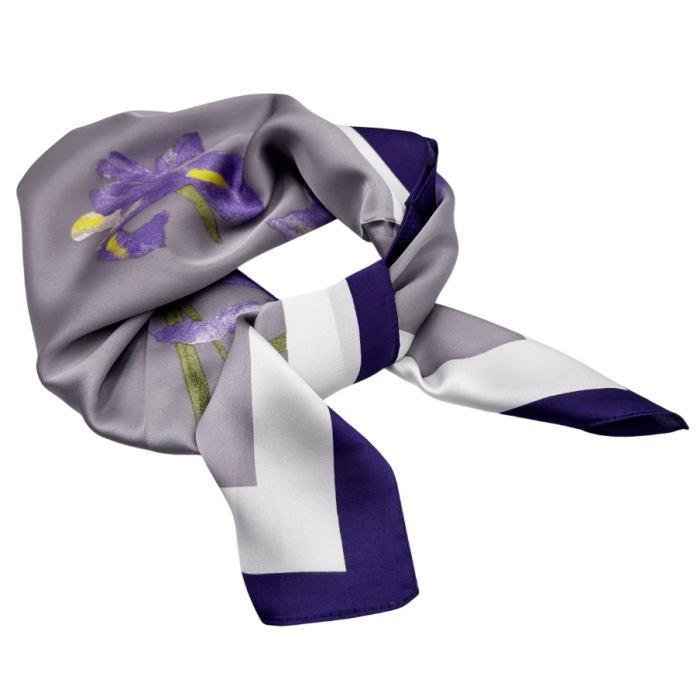 Esarfa dama MIRANDA cu irisi, 70x70cm [2]