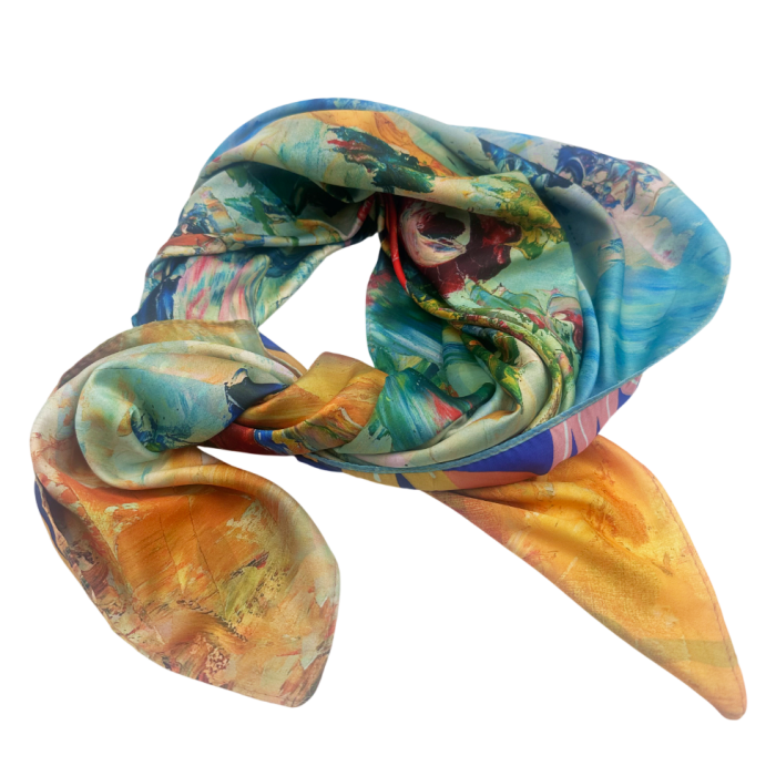 Esarfa dama PATRICE, Cu 2 fete, 70x70cm [4]