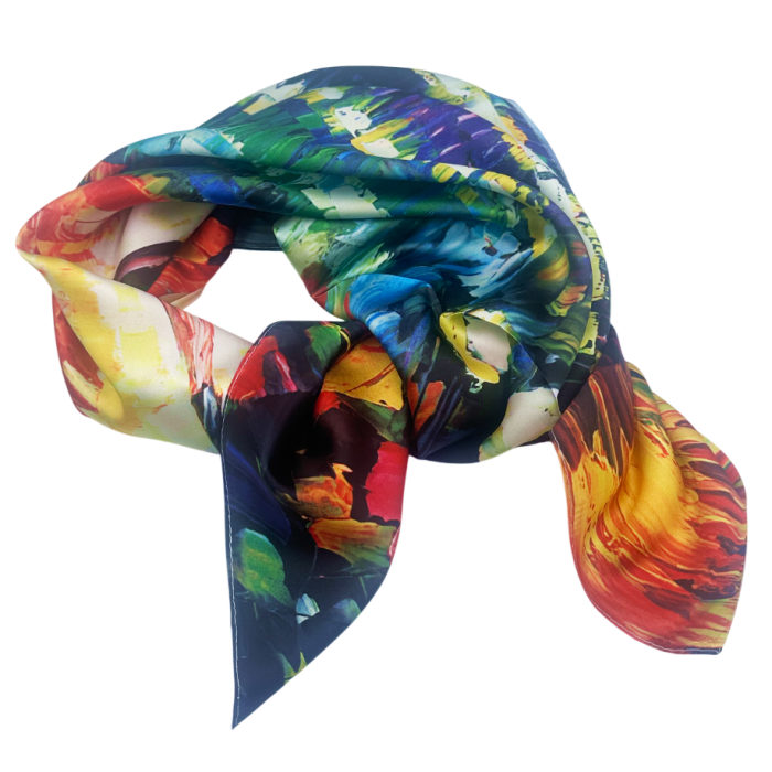 Esarfa dama SELENA cu pictura [3]